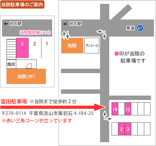 当院駐車場のご案内